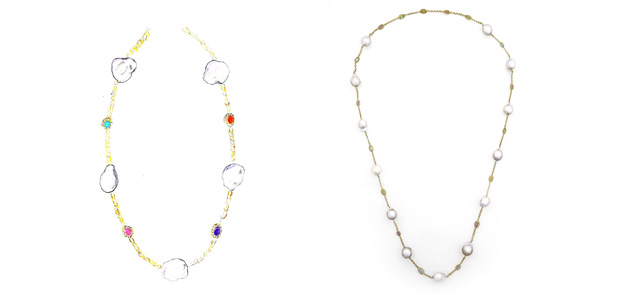 custom made pearl necklace kaina jewels