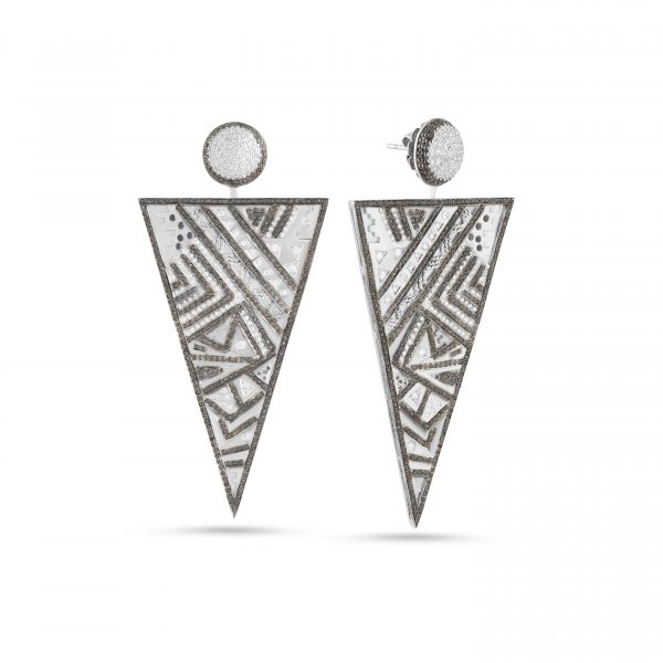 Geometric Glam earrings Kaina Jewels
