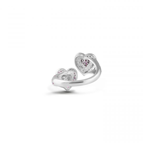 Diamonds and Ruby Engagement Ring Kaina Jewels Dubai UAE